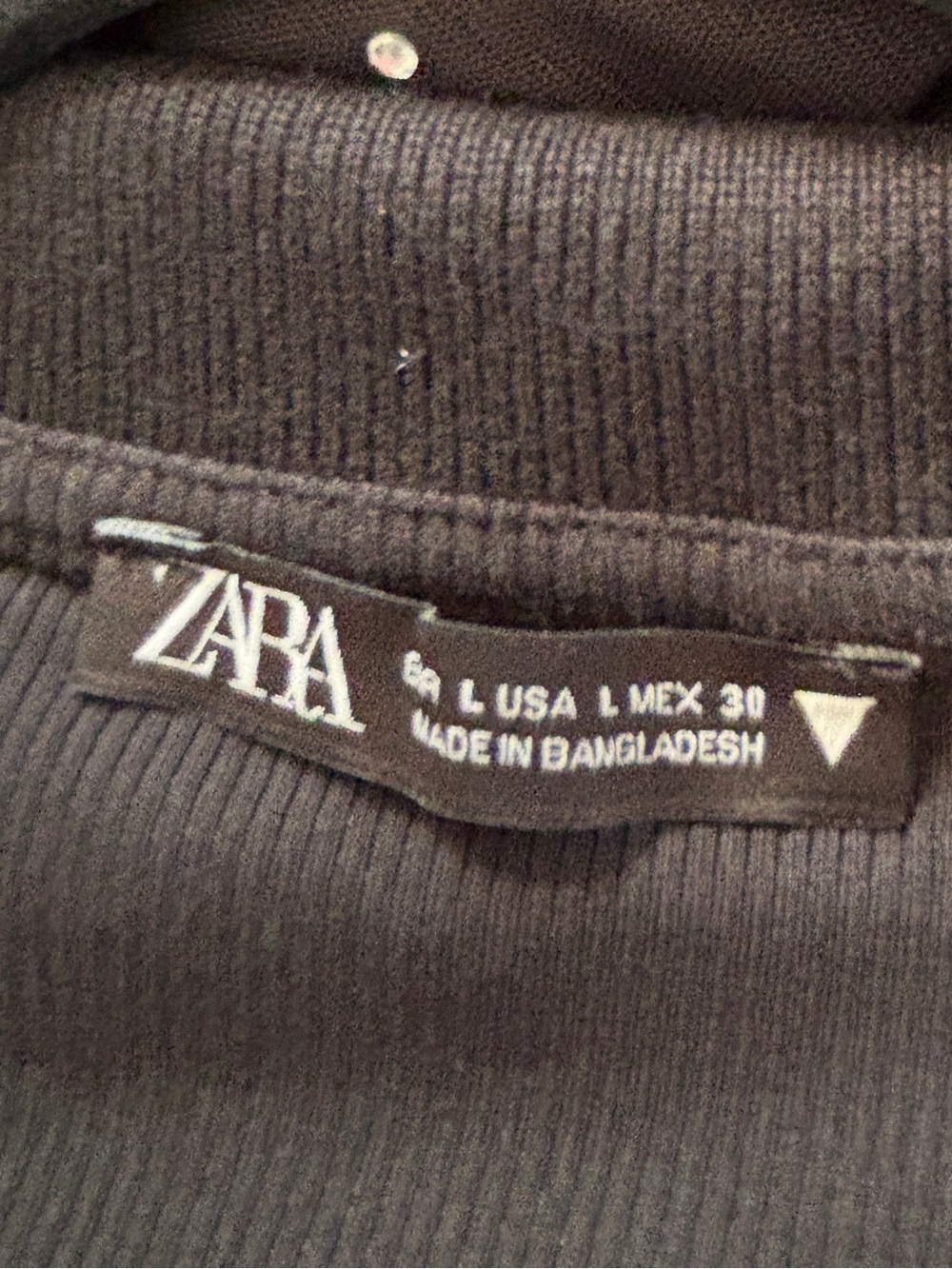 Zara Black Ribbed Polo Collar Mini Dress - Picture 3 of 3